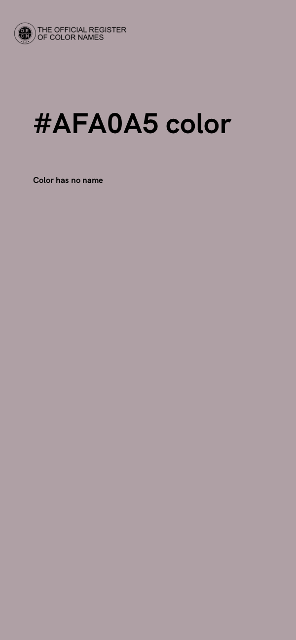 #AFA0A5 color image
