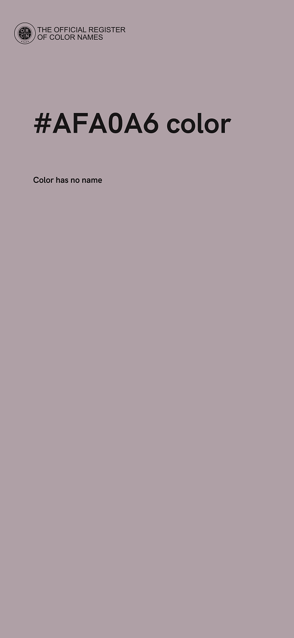 #AFA0A6 color image