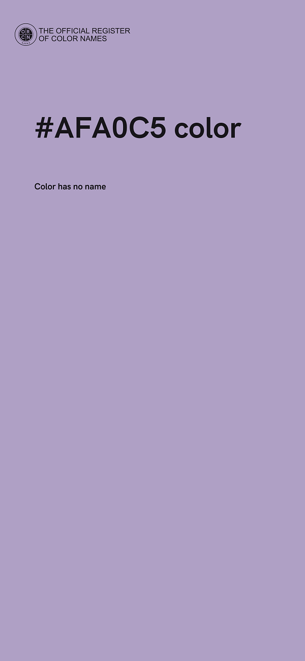 #AFA0C5 color image