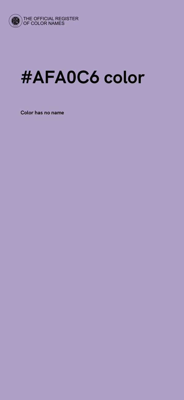 #AFA0C6 color image