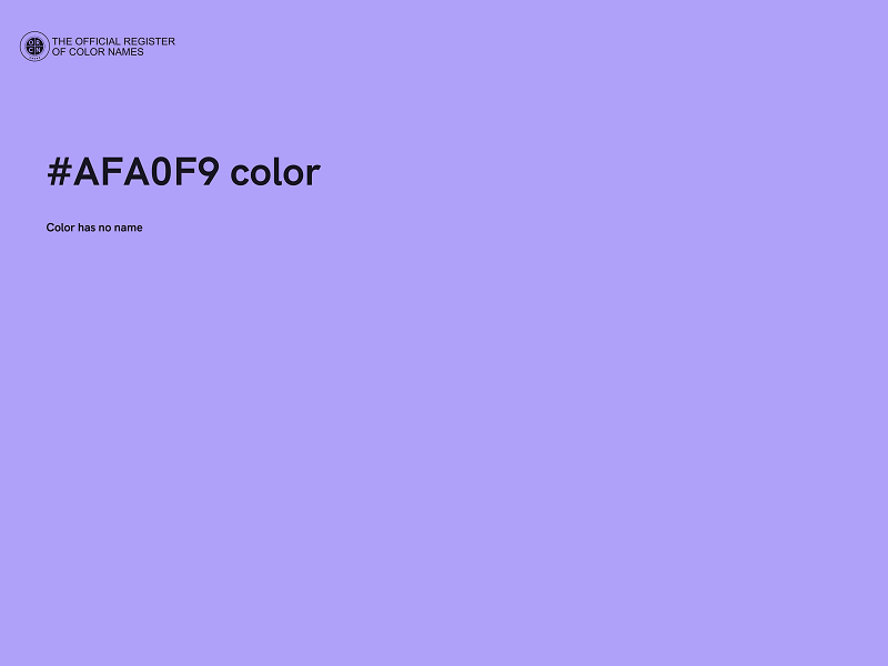 #AFA0F9 color image