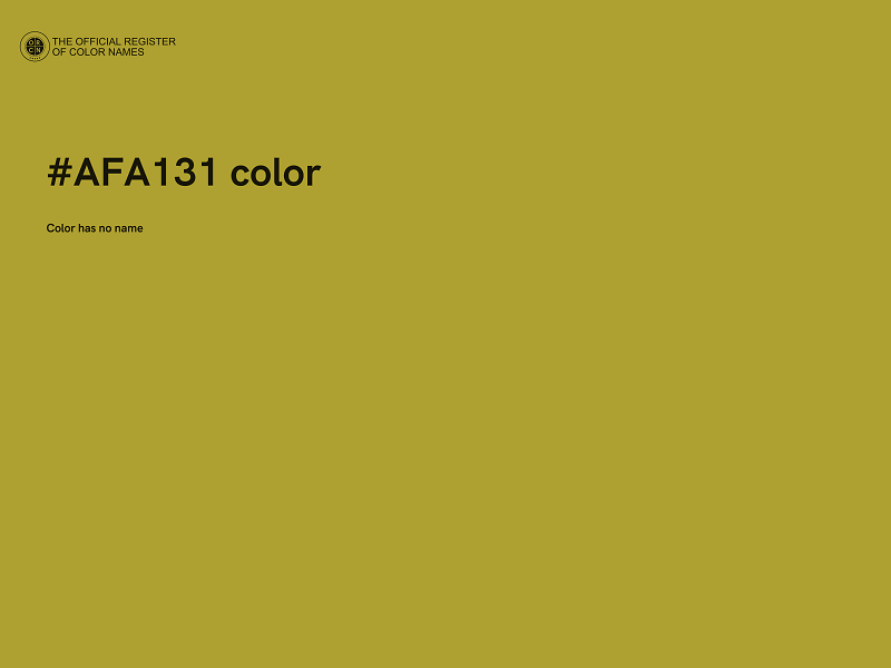 #AFA131 color image