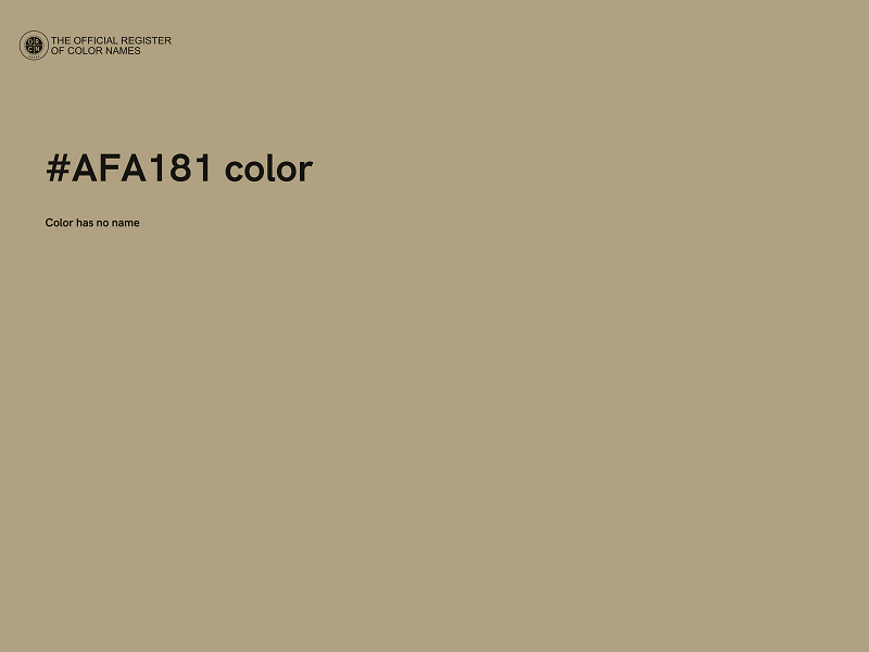 #AFA181 color image