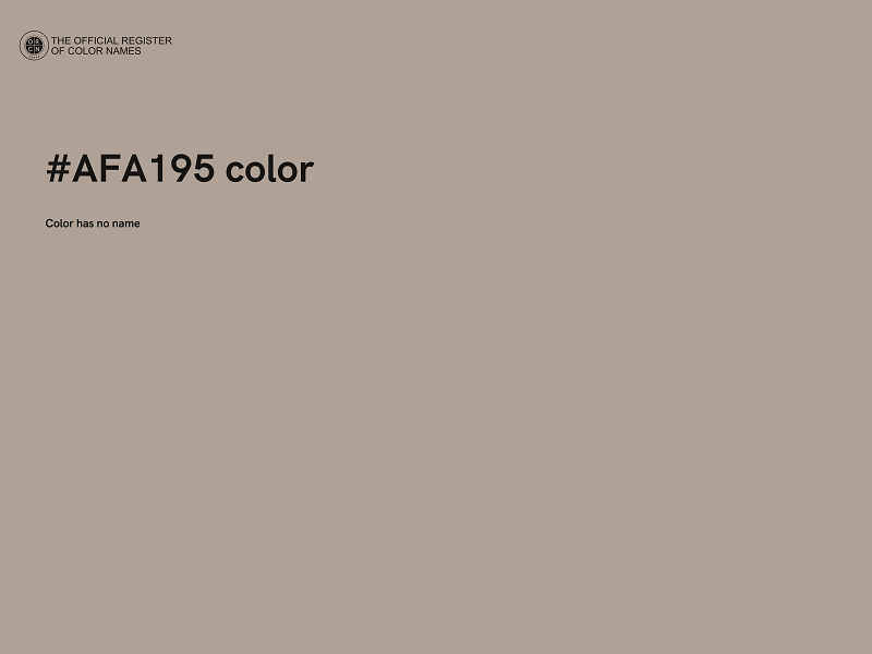 #AFA195 color image