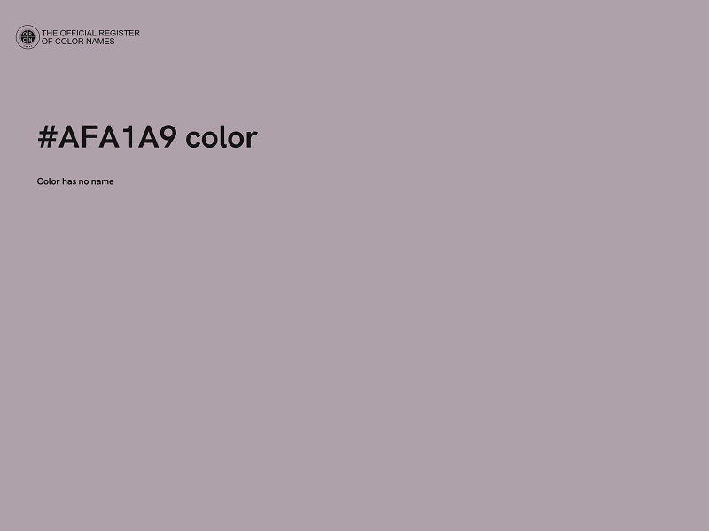 #AFA1A9 color image