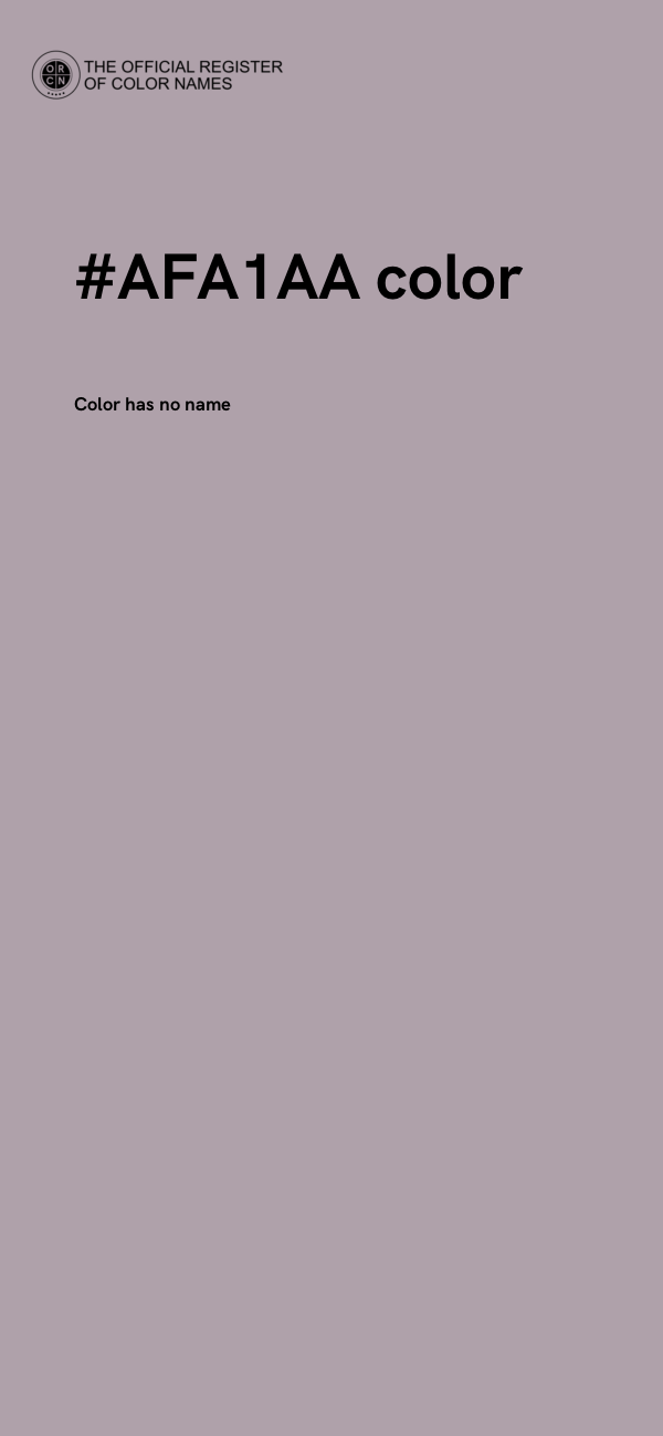 #AFA1AA color image