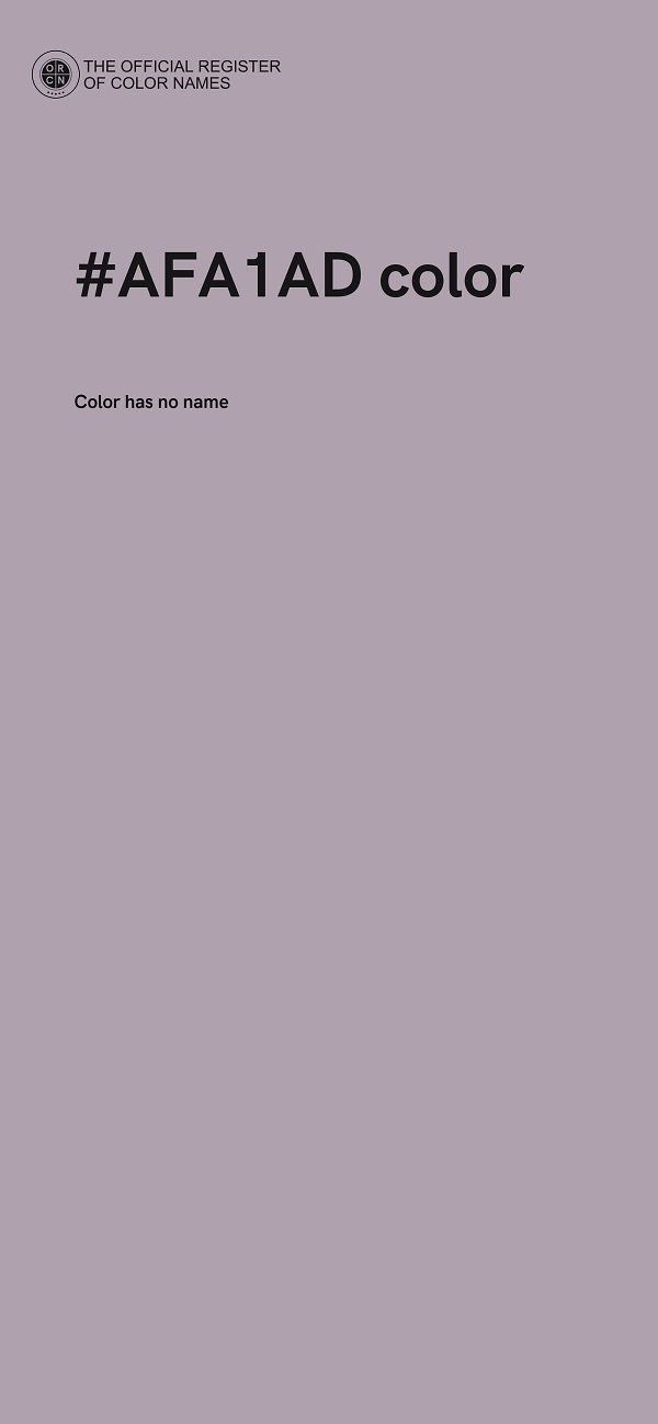 #AFA1AD color image