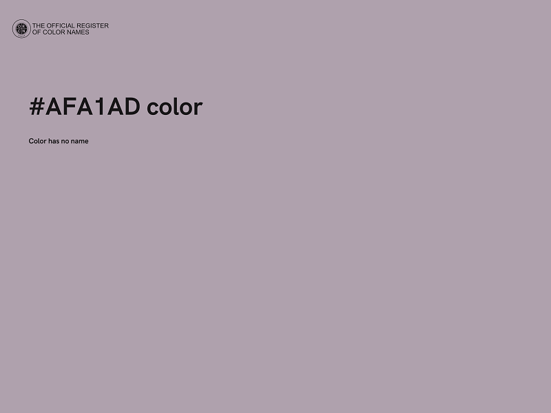 #AFA1AD color image