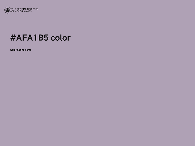 #AFA1B5 color image