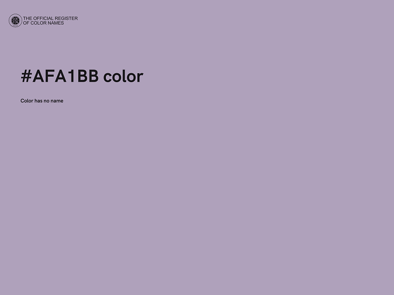 #AFA1BB color image