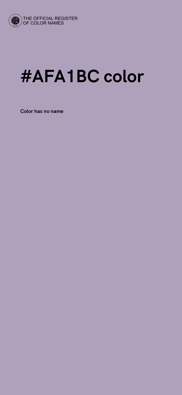#AFA1BC color image