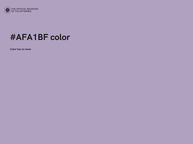 #AFA1BF color image