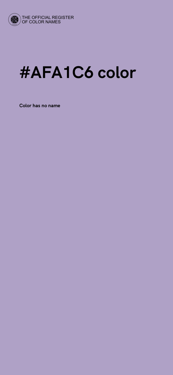 #AFA1C6 color image