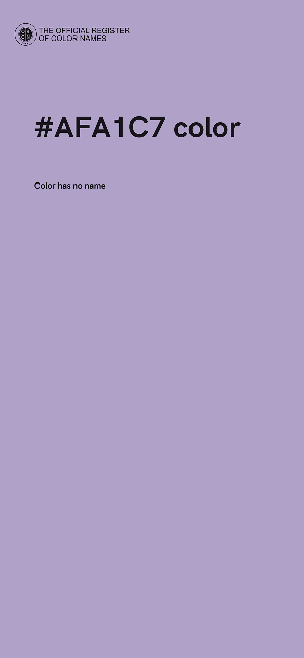 #AFA1C7 color image