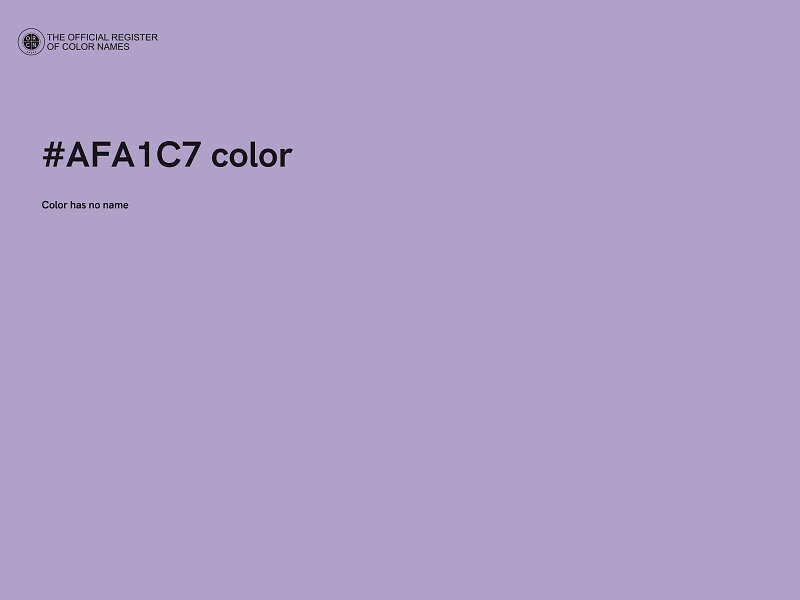 #AFA1C7 color image
