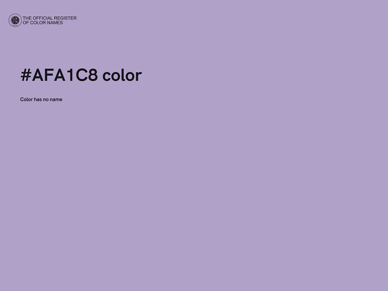 #AFA1C8 color image