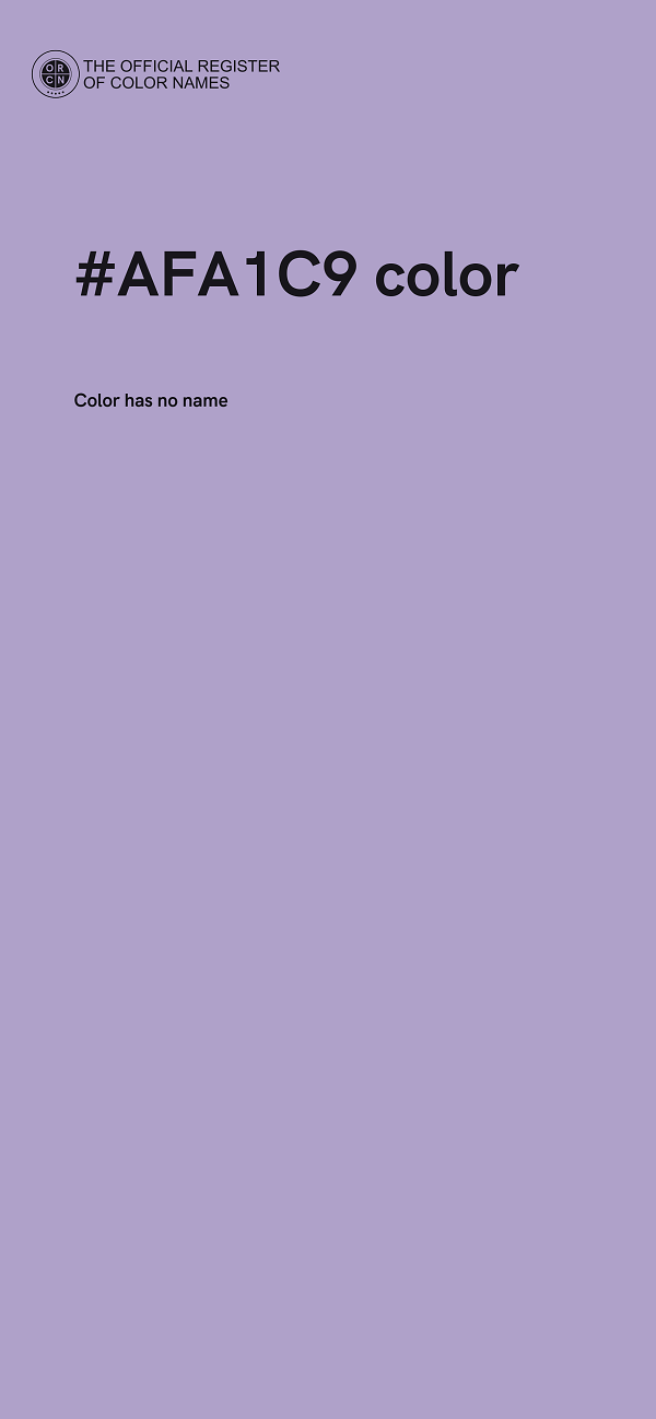 #AFA1C9 color image
