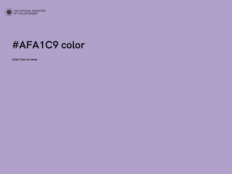 #AFA1C9 color image