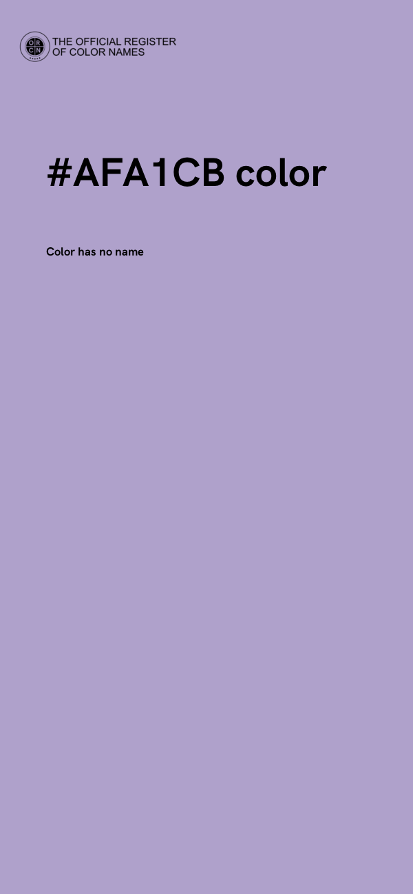 #AFA1CB color image