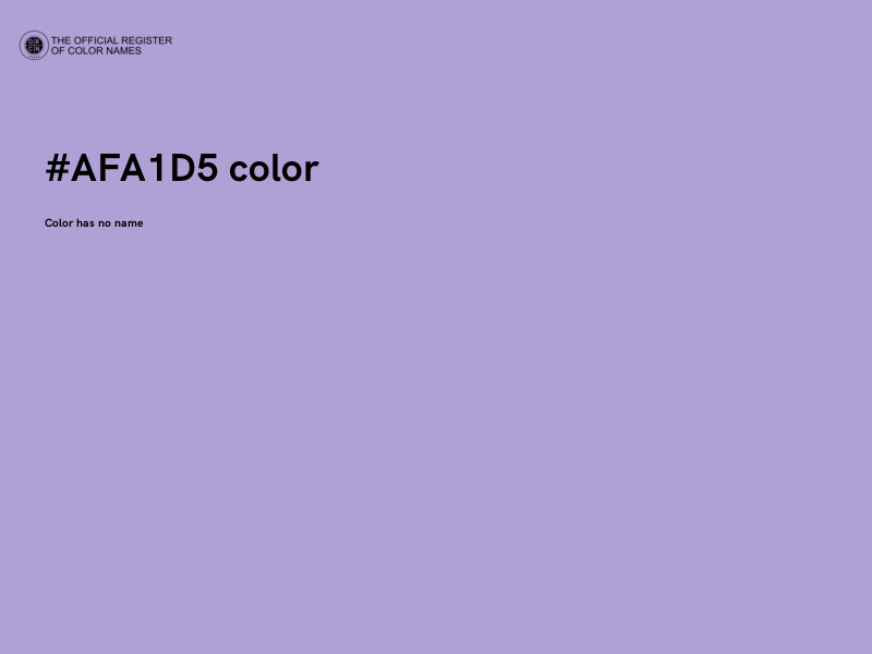#AFA1D5 color image