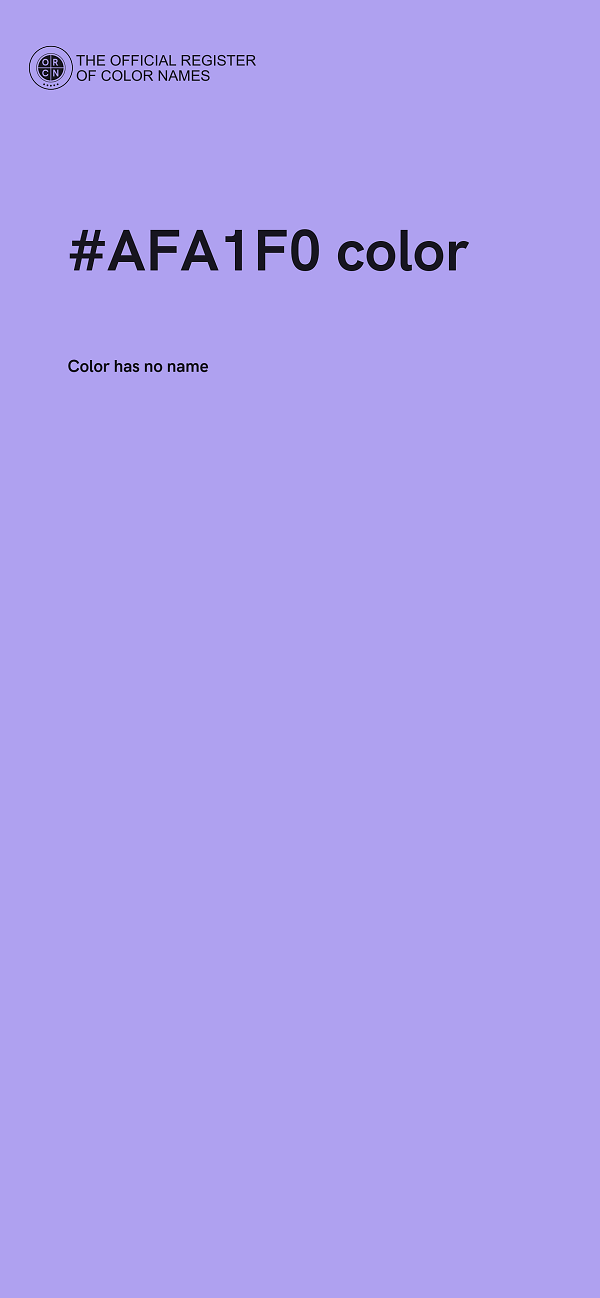 #AFA1F0 color image