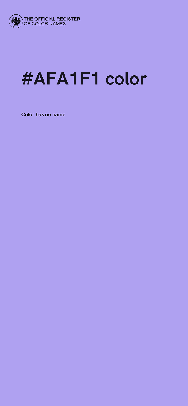 #AFA1F1 color image