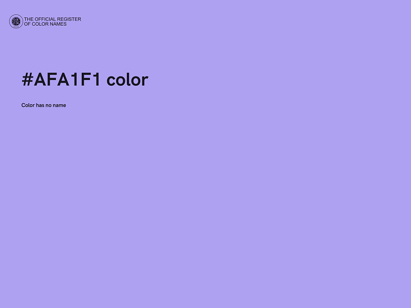 #AFA1F1 color image