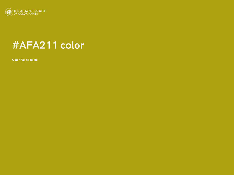 #AFA211 color image