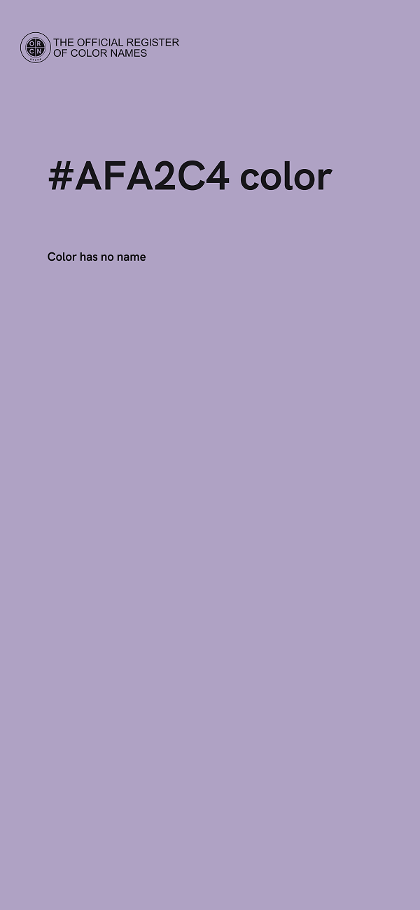 #AFA2C4 color image