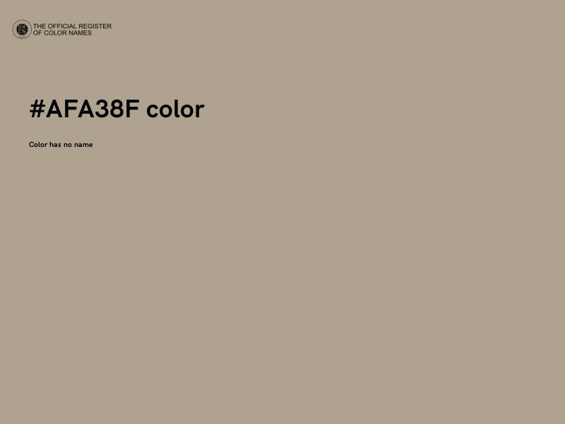 #AFA38F color image