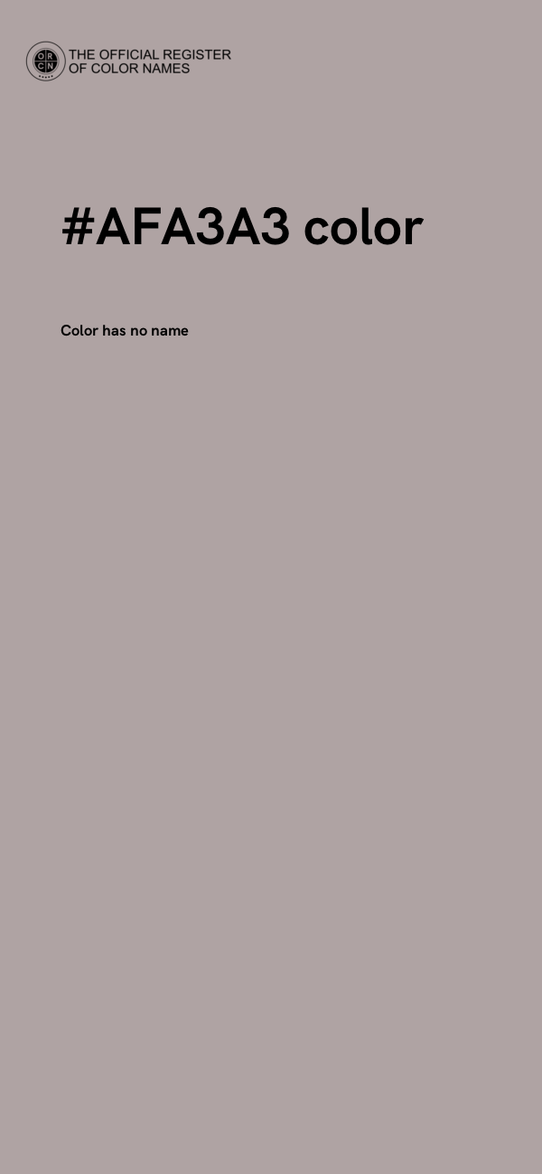 #AFA3A3 color image
