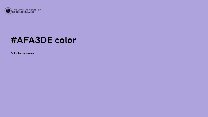 #AFA3DE color image