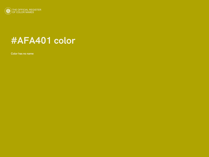 #AFA401 color image