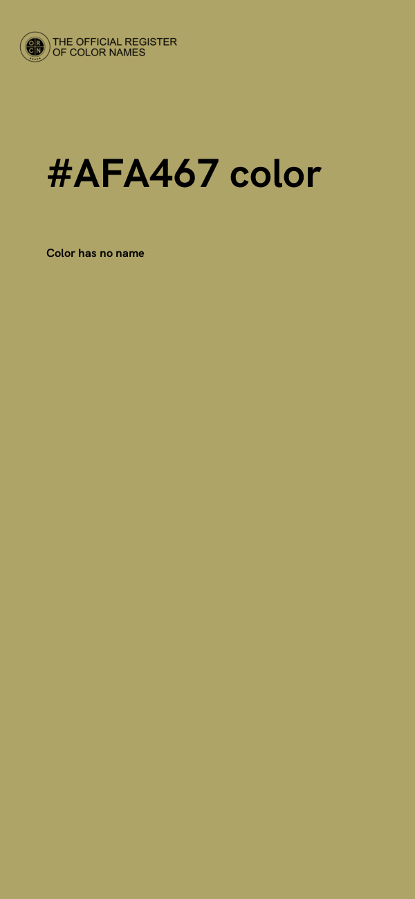 #AFA467 color image