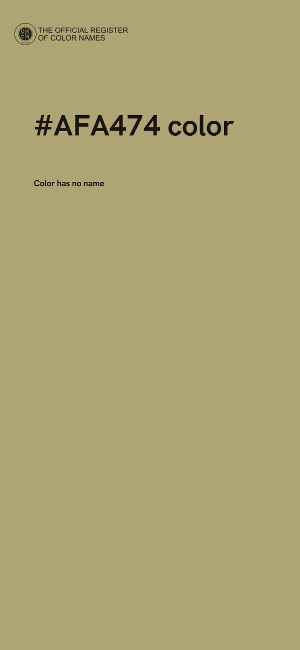 #AFA474 color image