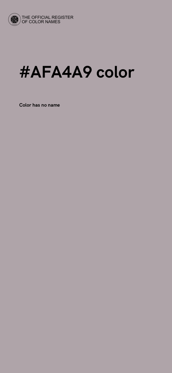 #AFA4A9 color image