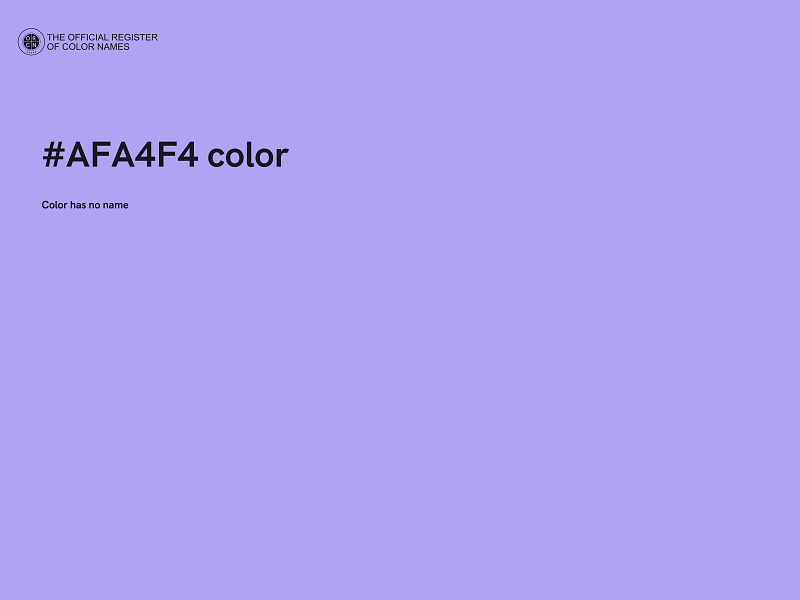 #AFA4F4 color image