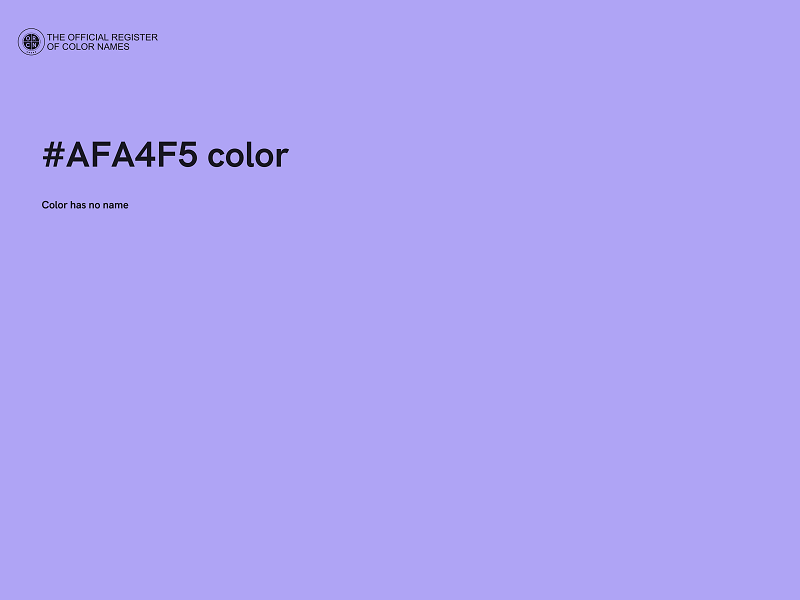 #AFA4F5 color image