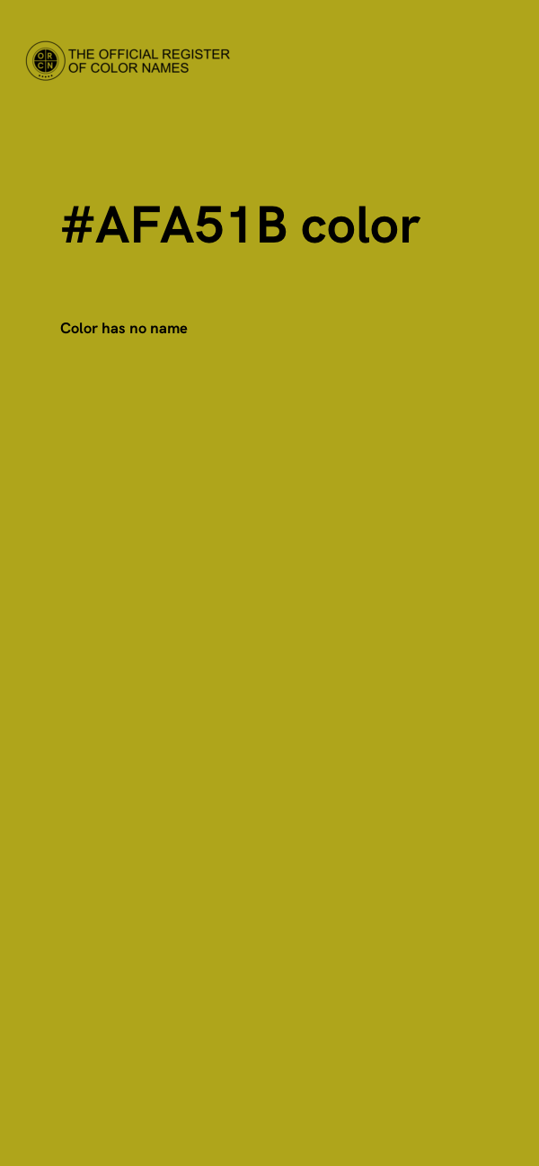 #AFA51B color image