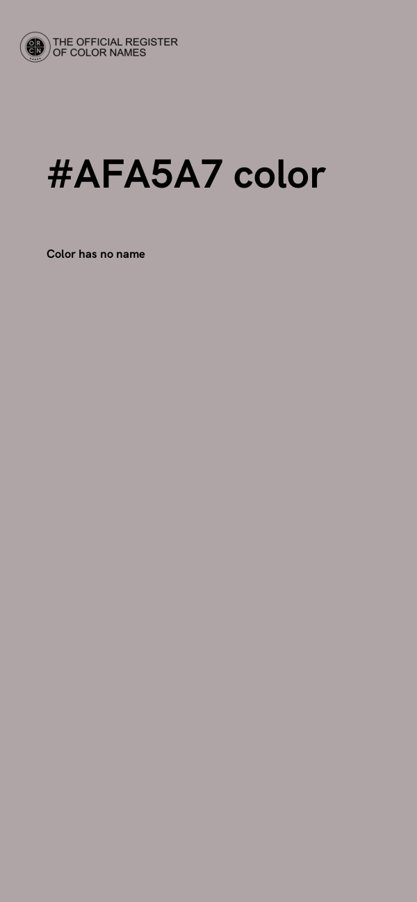 #AFA5A7 color image