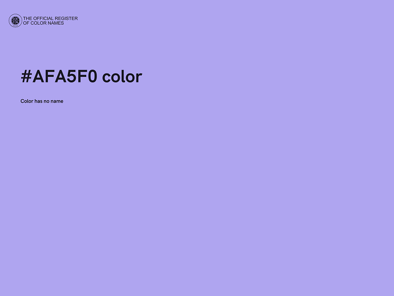 #AFA5F0 color image