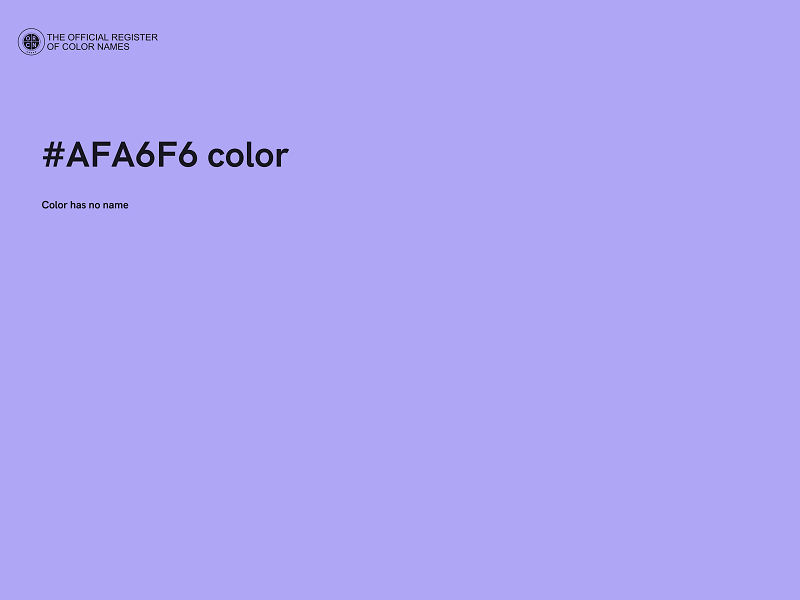 #AFA6F6 color image