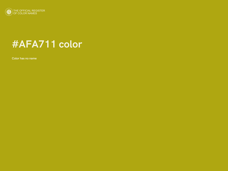 #AFA711 color image