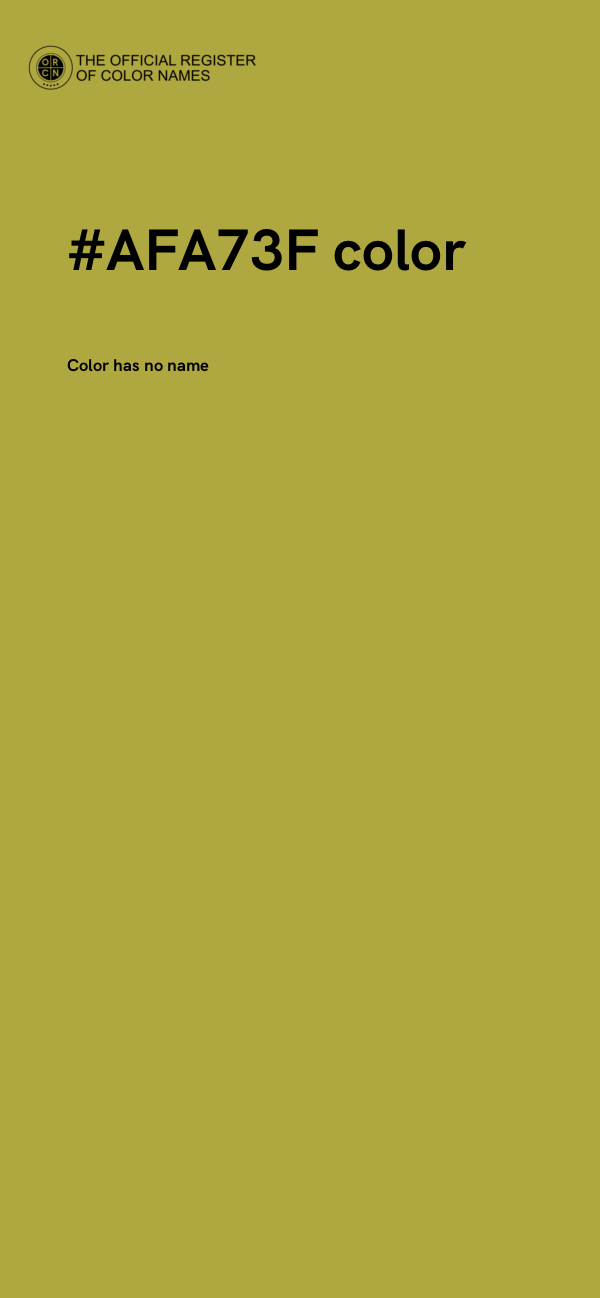 #AFA73F color image