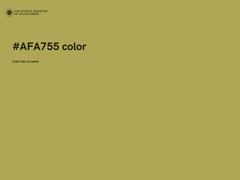 #AFA755 color image