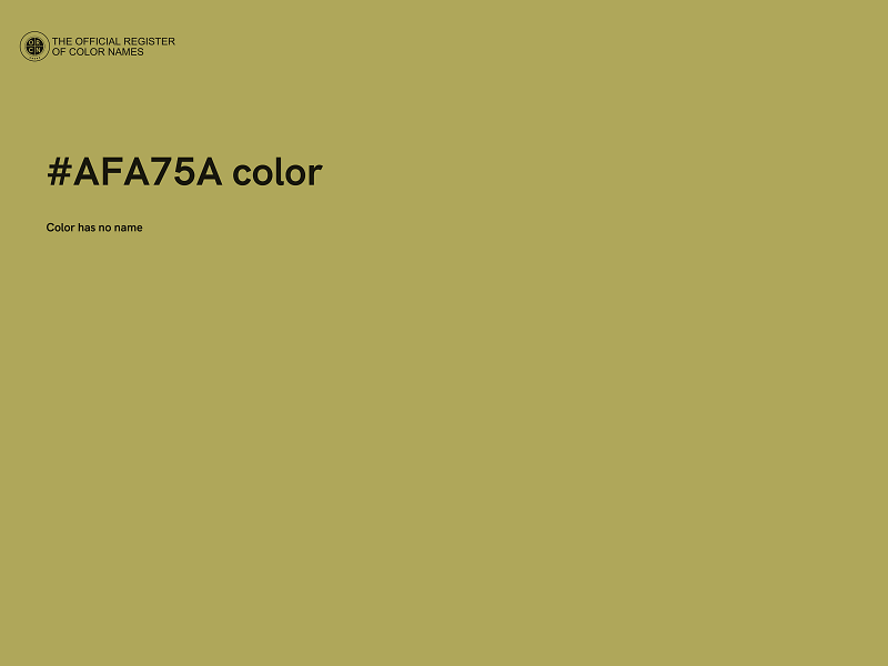 #AFA75A color image