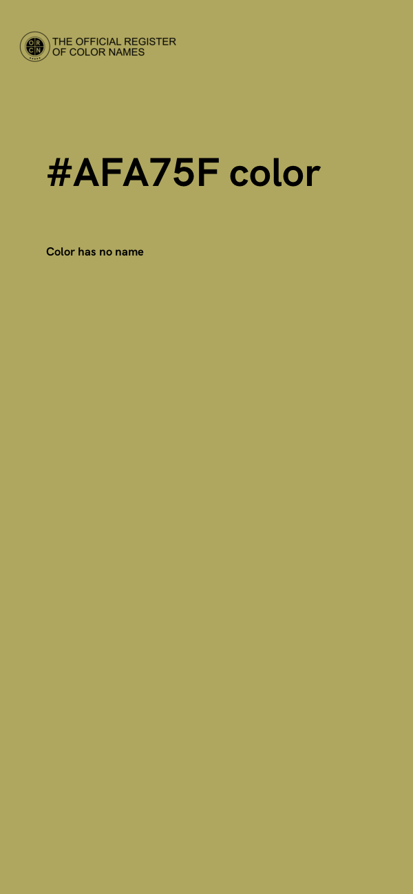 #AFA75F color image