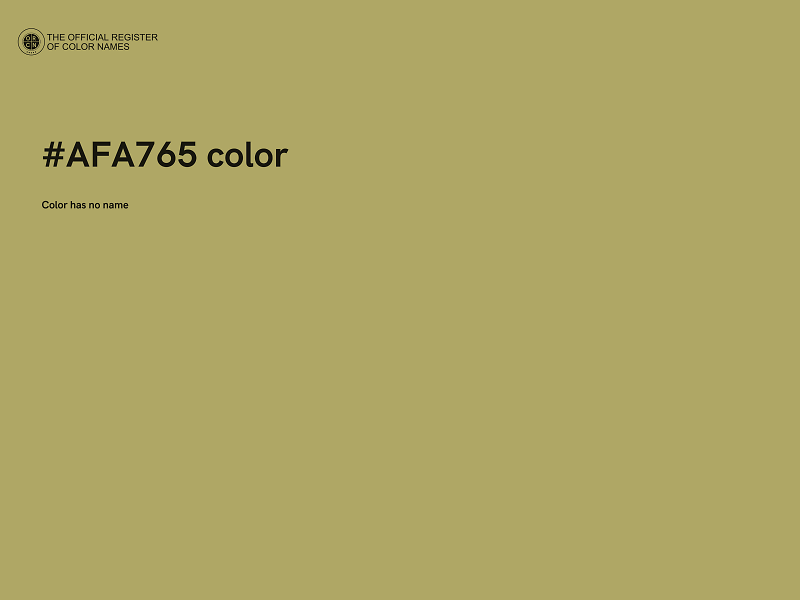 #AFA765 color image