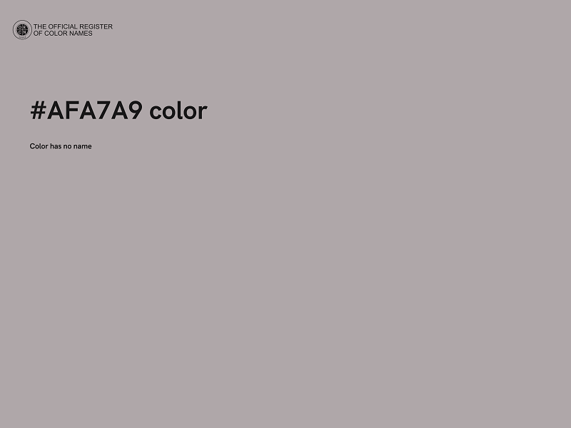 #AFA7A9 color image