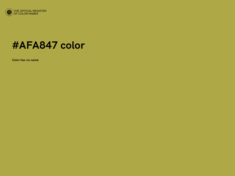 #AFA847 color image